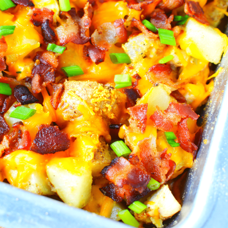 Cheesy Chicken Potato Casserole