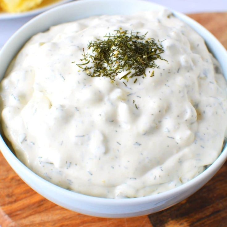 5 Minute Dill Pickle Dip Bursting With Pickles Salty Side Dish