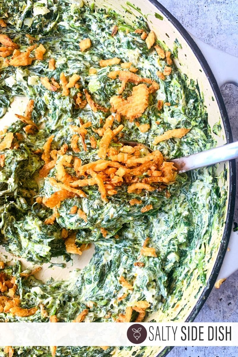 Creamed Spinach with Cream Cheese | Low Carb | Salty Side Dish