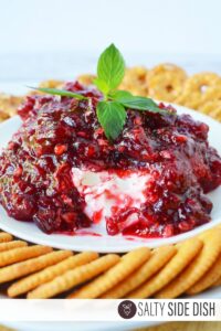 cranberry pecan topping.