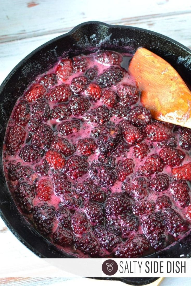 Cast Iron Blackberry Cobbler Salty Side Dish