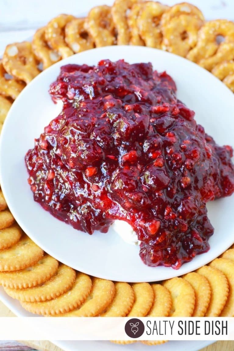 Cranberry Cream Cheese Dip that Pops with Flavor! Salty Side Dish