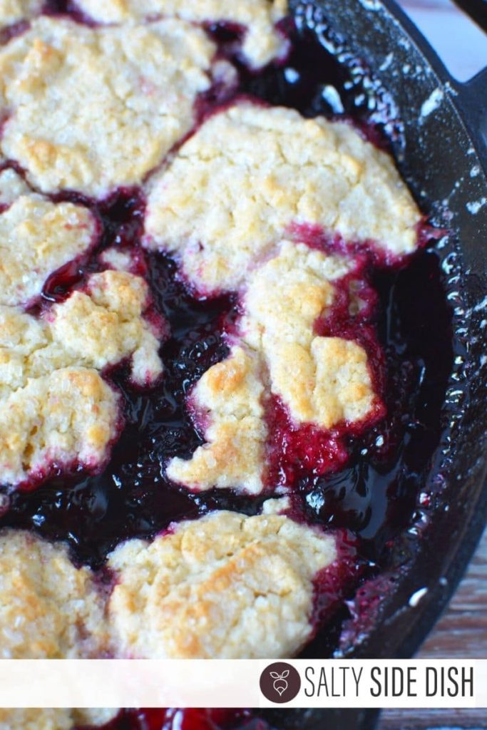 Cast Iron Blackberry Cobbler Salty Side Dish