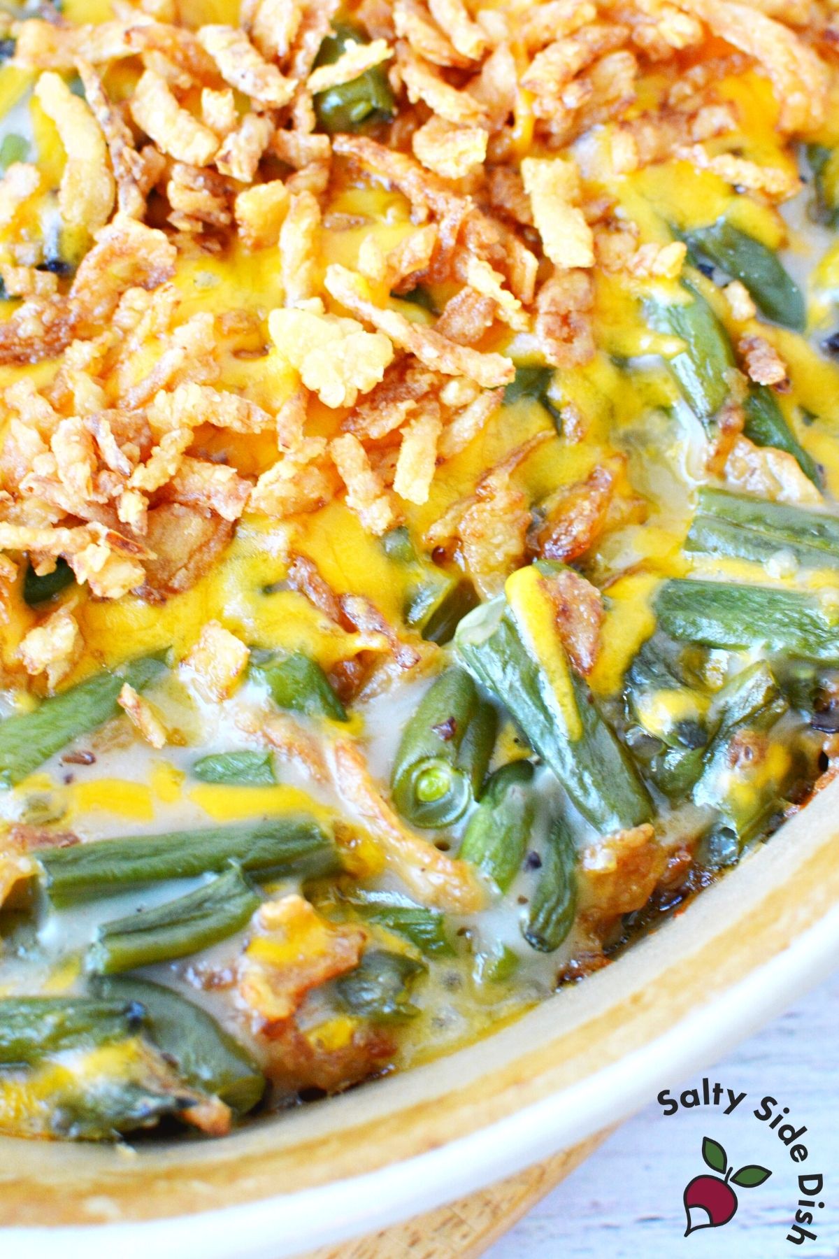 Slow Cooker Green Bean Casserole - The Salty Marshmallow