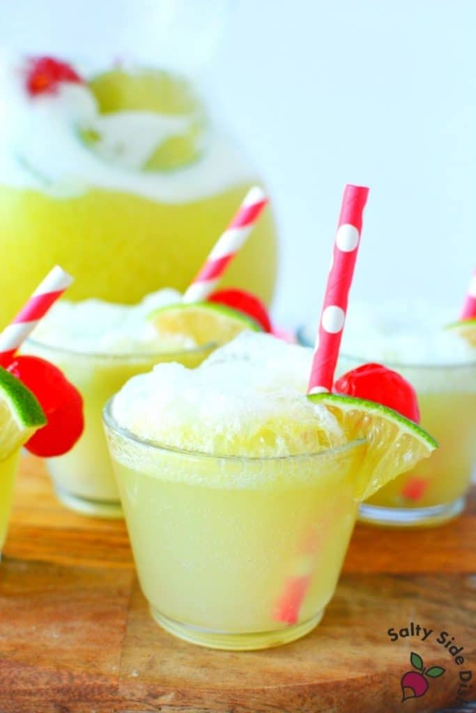 5 Minute Sherbet Punch (Kid Friendly + Boozy Adult) Salty Side Dish