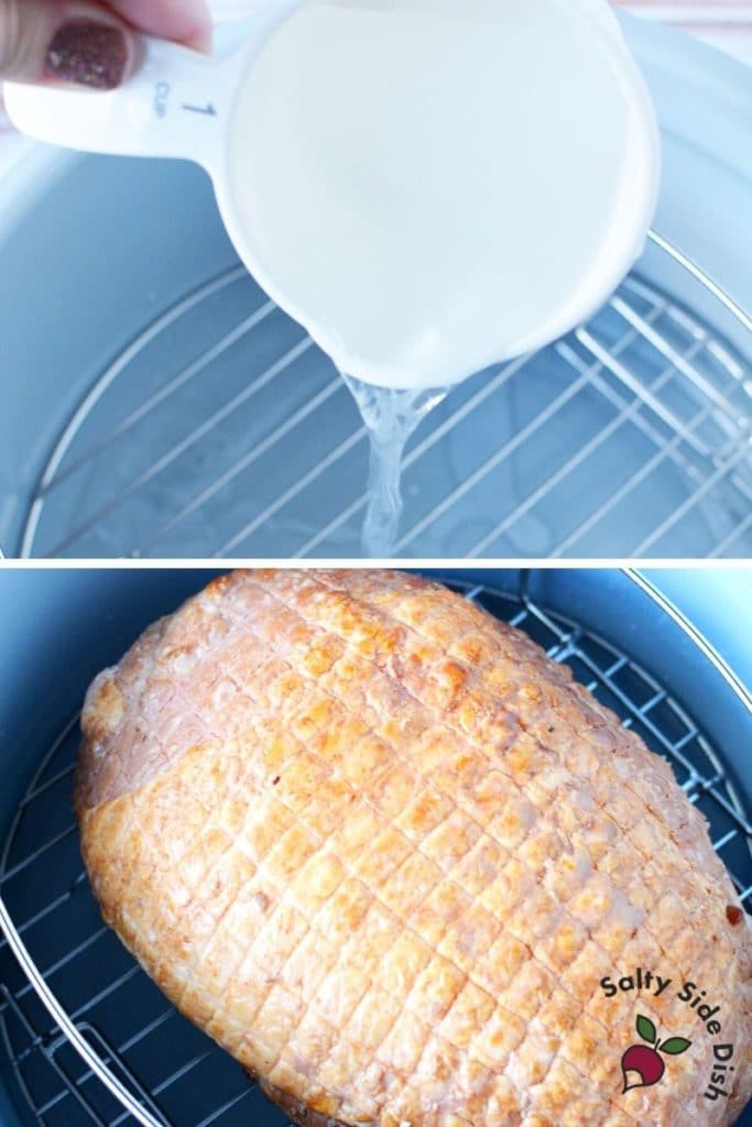 Ninja Foodi Ham with Air Crisp Glaze Salty Side Dish