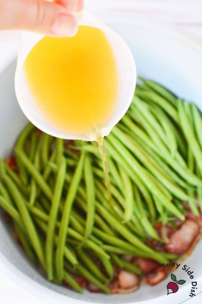 Ninja Foodi Green Beans and Bacon Salty Side Dish