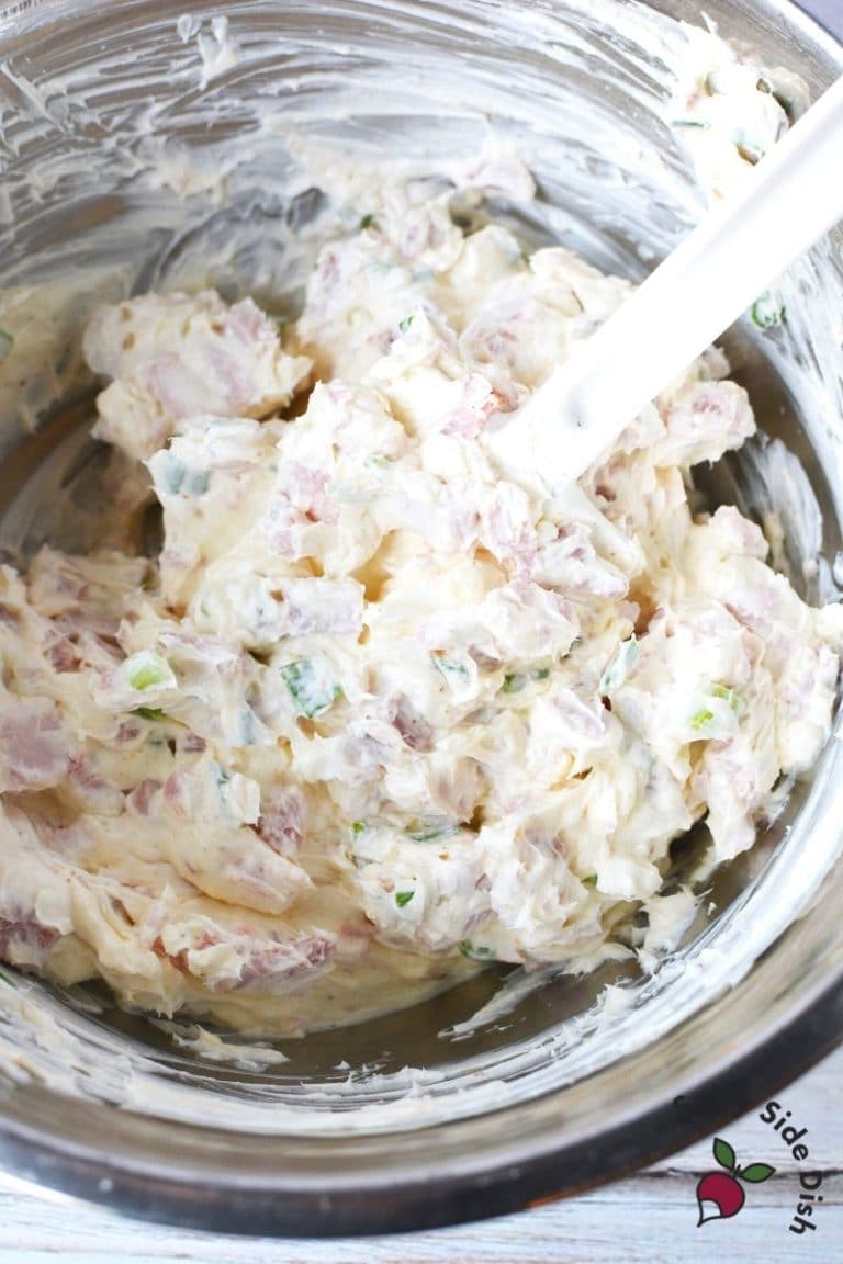 Ham Cheese Ball with Green Onions and Pecans! Salty Side Dish