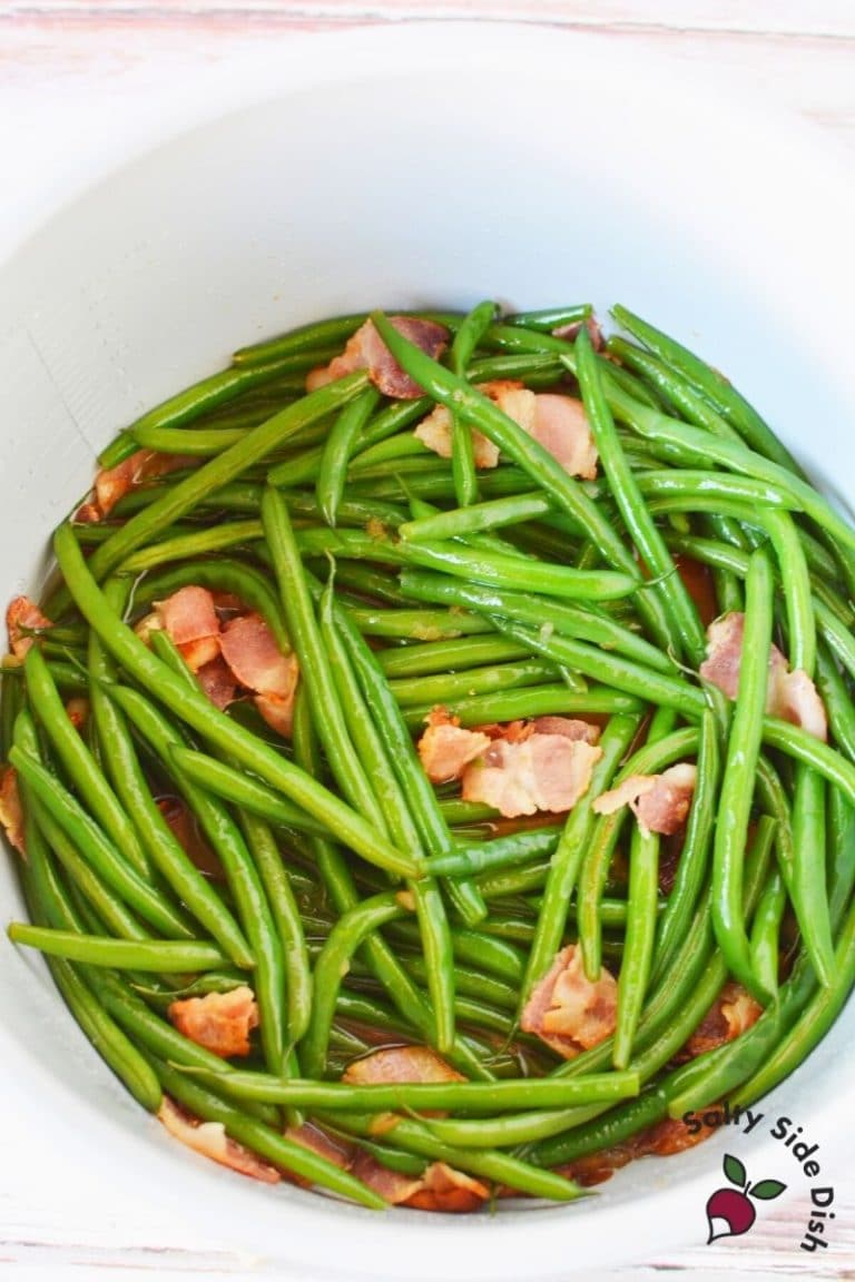 Ninja Foodi Green Beans and Bacon Salty Side Dish