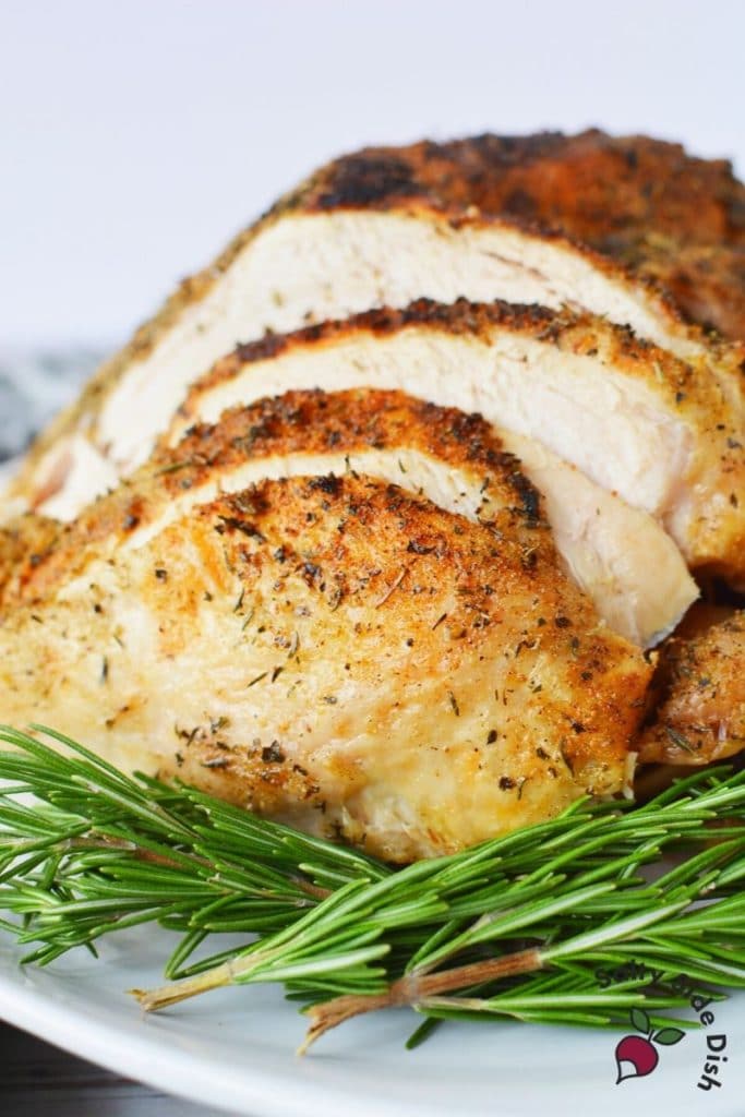 Ninja Foodi Turkey Breast with Air Fried Crispy Skin Salty Side Dish