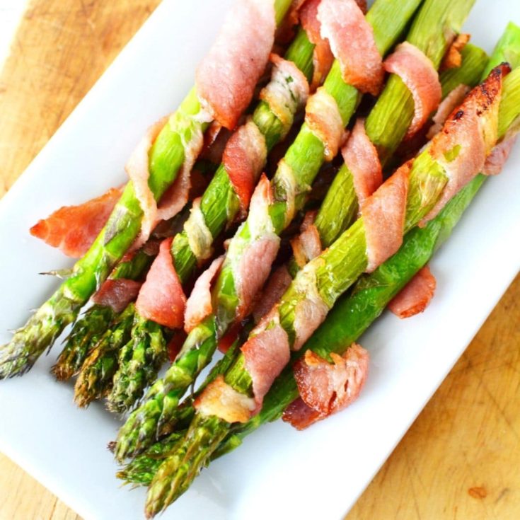 Air Fryer Bacon Wrapped Asparagus Easy Side Dish Recipes