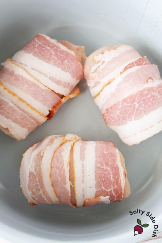 Air Fryer Bacon Wrapped Chicken Salty Side Dish