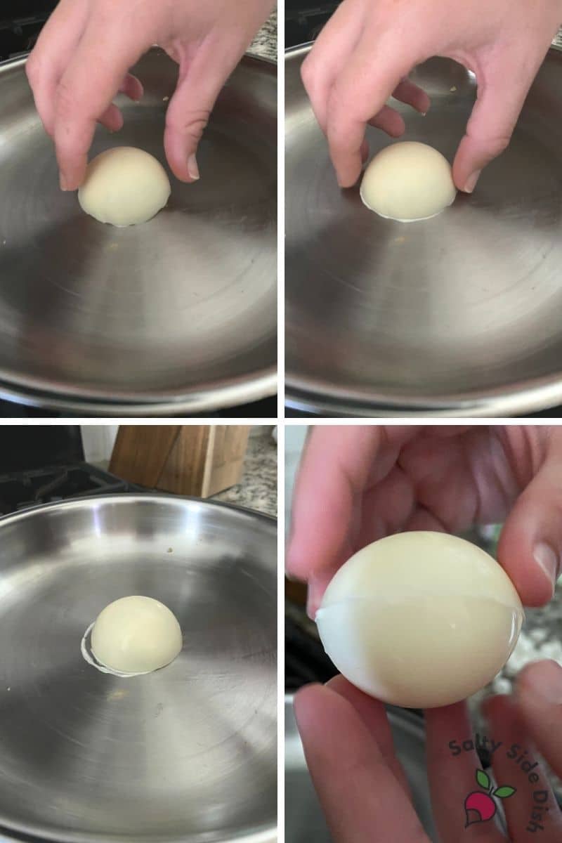 sealing cocoa bombs with a skillet for smooth seamless edges