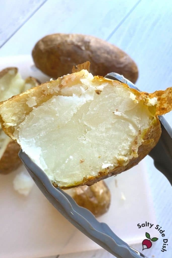 Ninja Foodi Baked Potatoes in Air Fryer Salty Side Dish