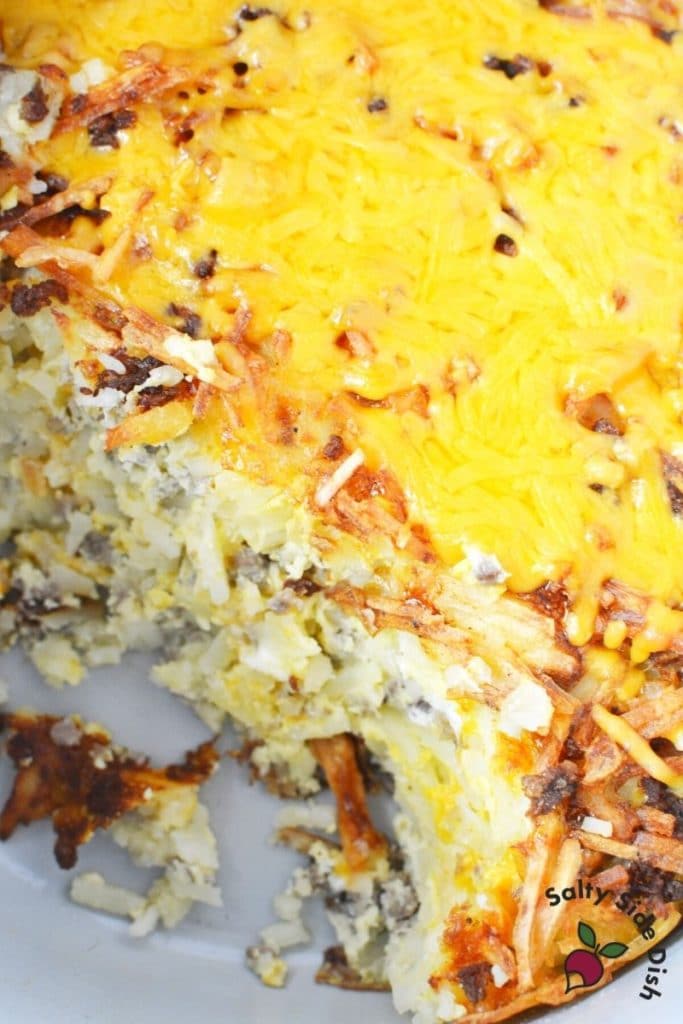 Ninja Foodi Breakfast Casserole Air Fried Crispy Hash Browns