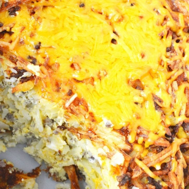 Ninja Foodi Breakfast Casserole Air Fried Crispy Hash Browns