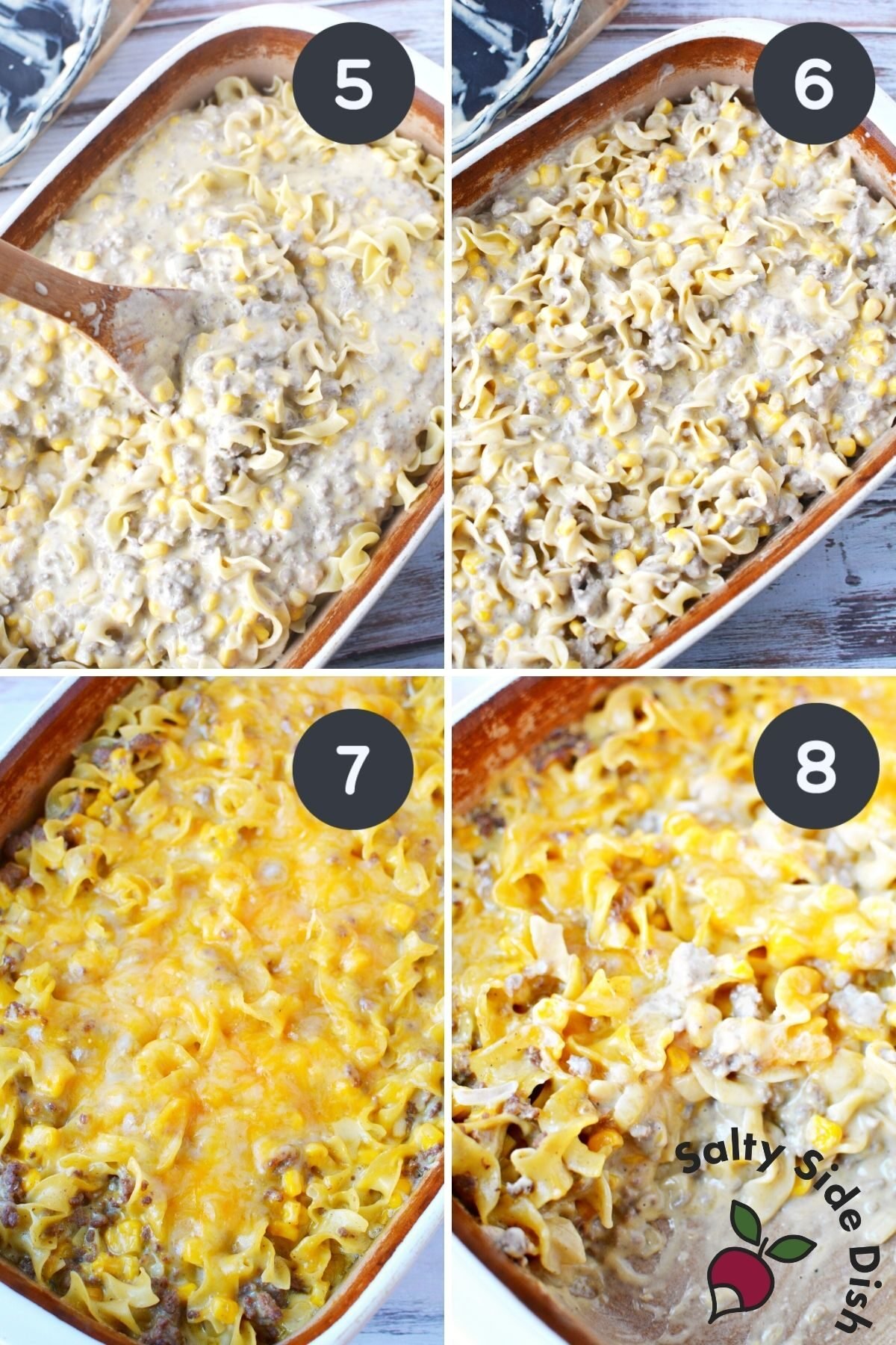 cheesy hamburger casserole recipe.