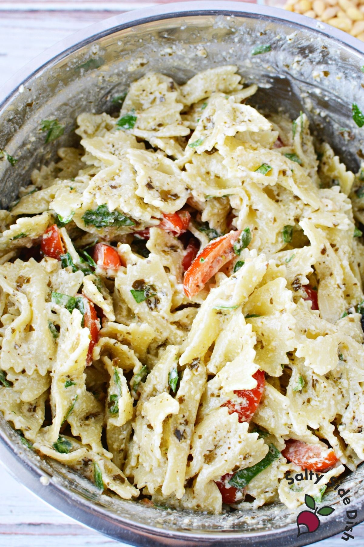 Pesto Bowtie Pasta Salad The 1 Potluck MustHave!