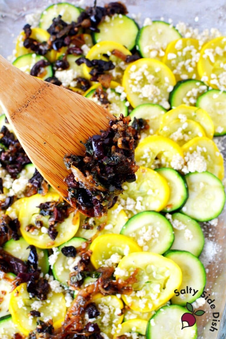 Summer Squash Casserole with Panko Crumb Topping Salty Side Dish