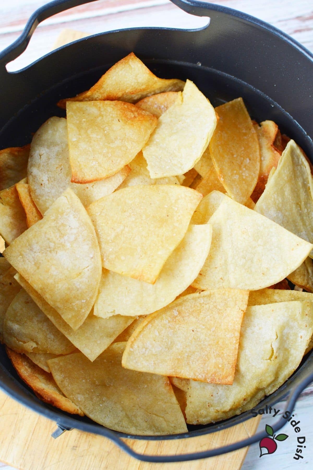 Air Fryer Tortilla Chips (3 Flavors) - The Conscious Plant Kitchen