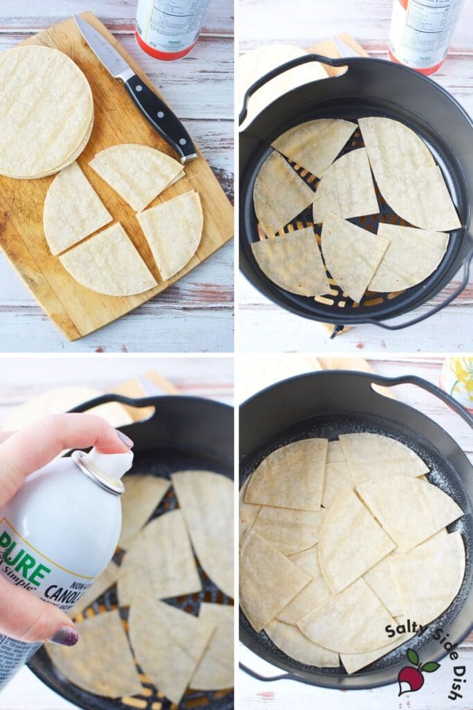Ninja Foodi Air Fried Tortilla Chips in 6 Minutes!