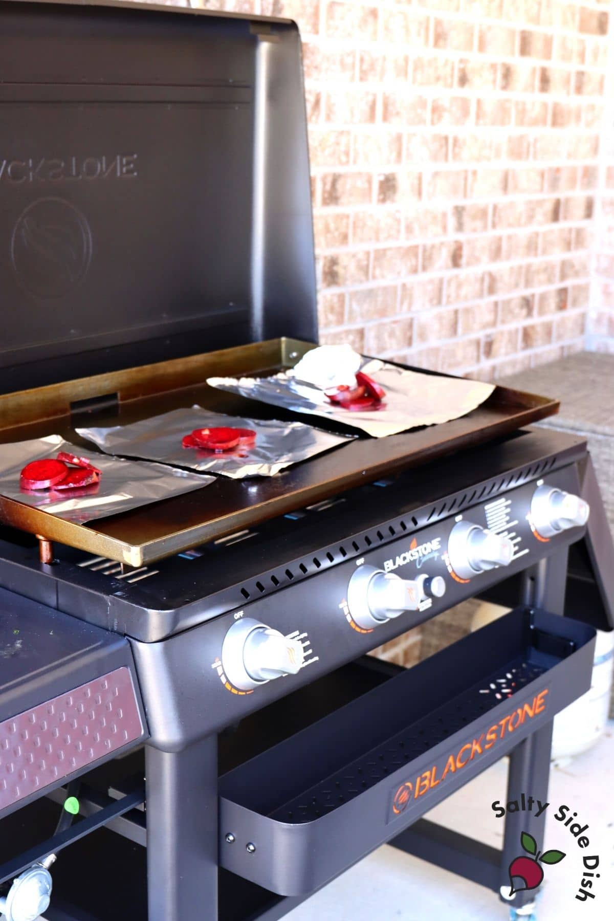beets on a blackstone flat top grill
