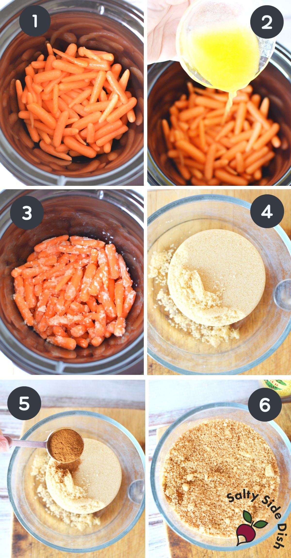 Brown Sugar Cinnamon Carrots (Slow Cooked) Salty Side Dish