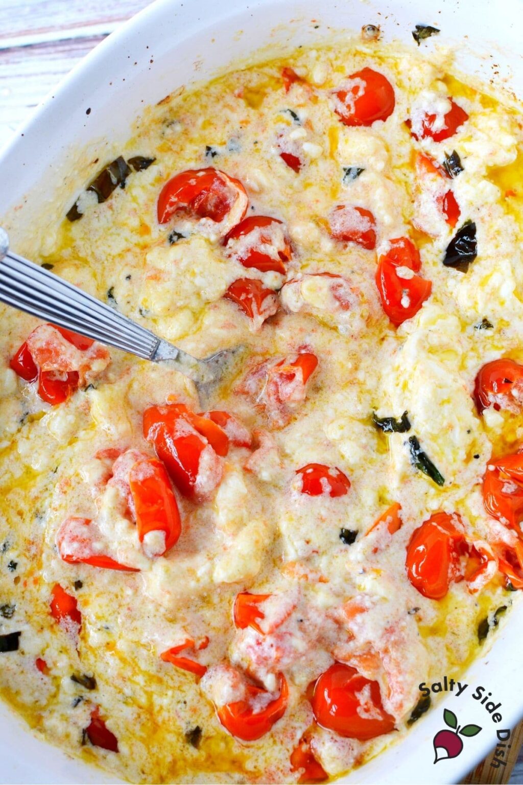 Feta Cheese Dip {Warm Oven Baked Dip} Salty Side Dish