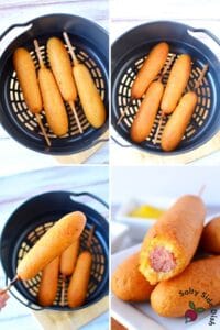 Frozen Corn Dogs in Air Fryer (Full size) ninja foodi