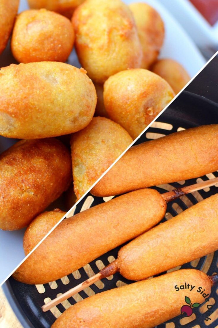 Frozen Corn Dogs in Air Fryer (Mini Dogs too!) | Salty Side Dish Recipes