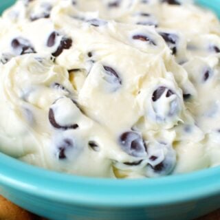 cheesecake dip in a bowl