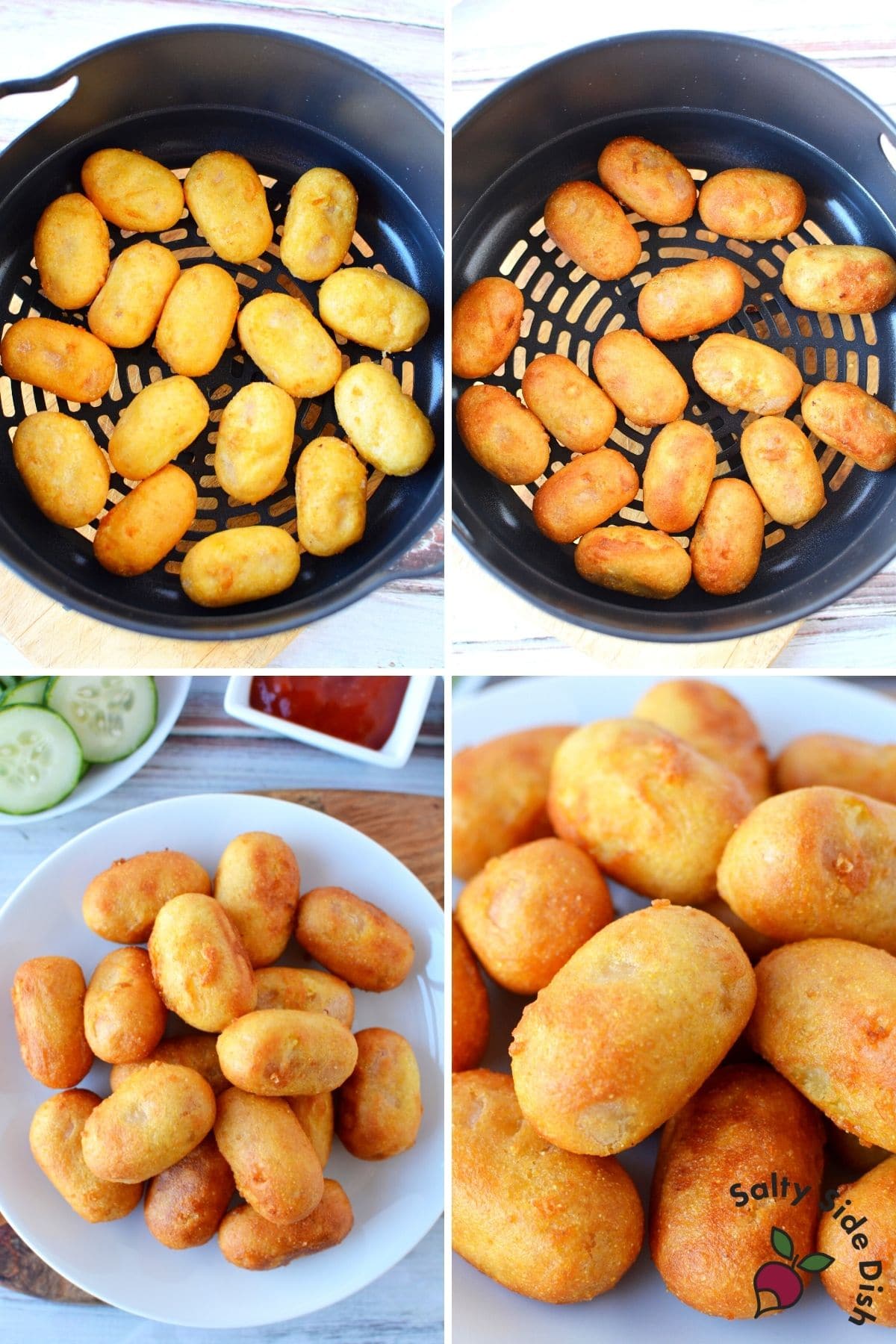 Frozen Corn Dogs in Air Fryer (Mini Dogs too!) Salty Side Dish