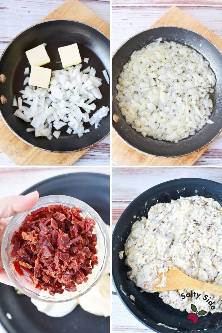Hot Beef Chip Dip with Dried Chipped Buddig Salty Side Dish
