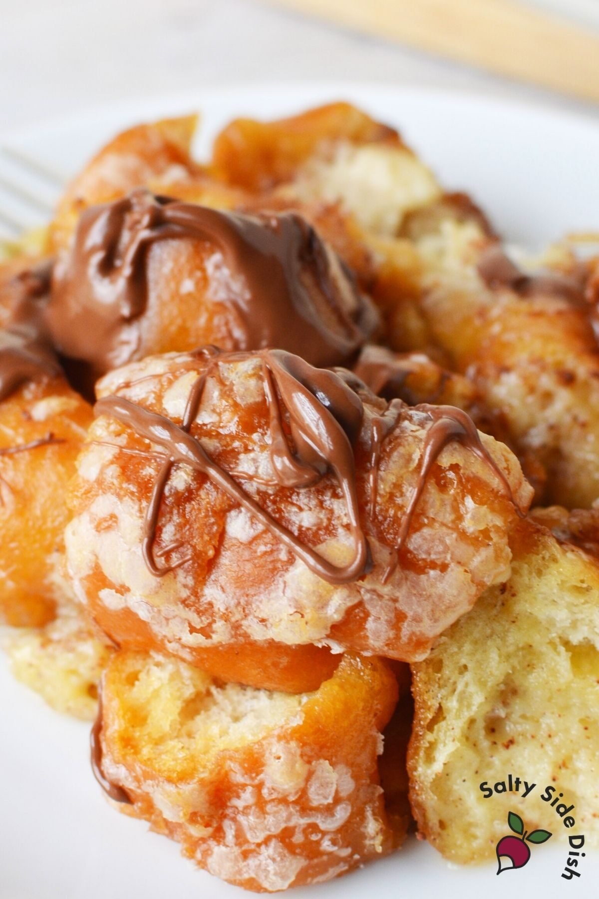 krispy kreme breakfast casserole with nutella sauce