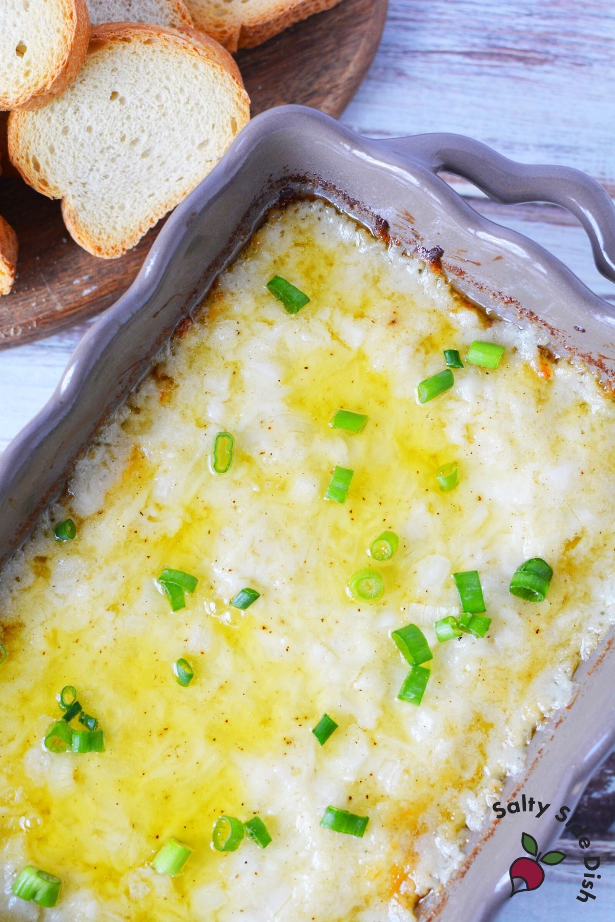Easy Cheesy Baked Hot Onion Dip Salty Side Dish