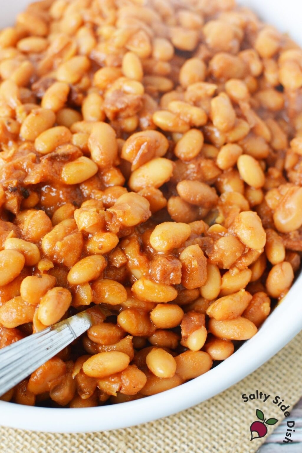Use Canned Beans for Crockpot Baked Beans Salty Side Dish