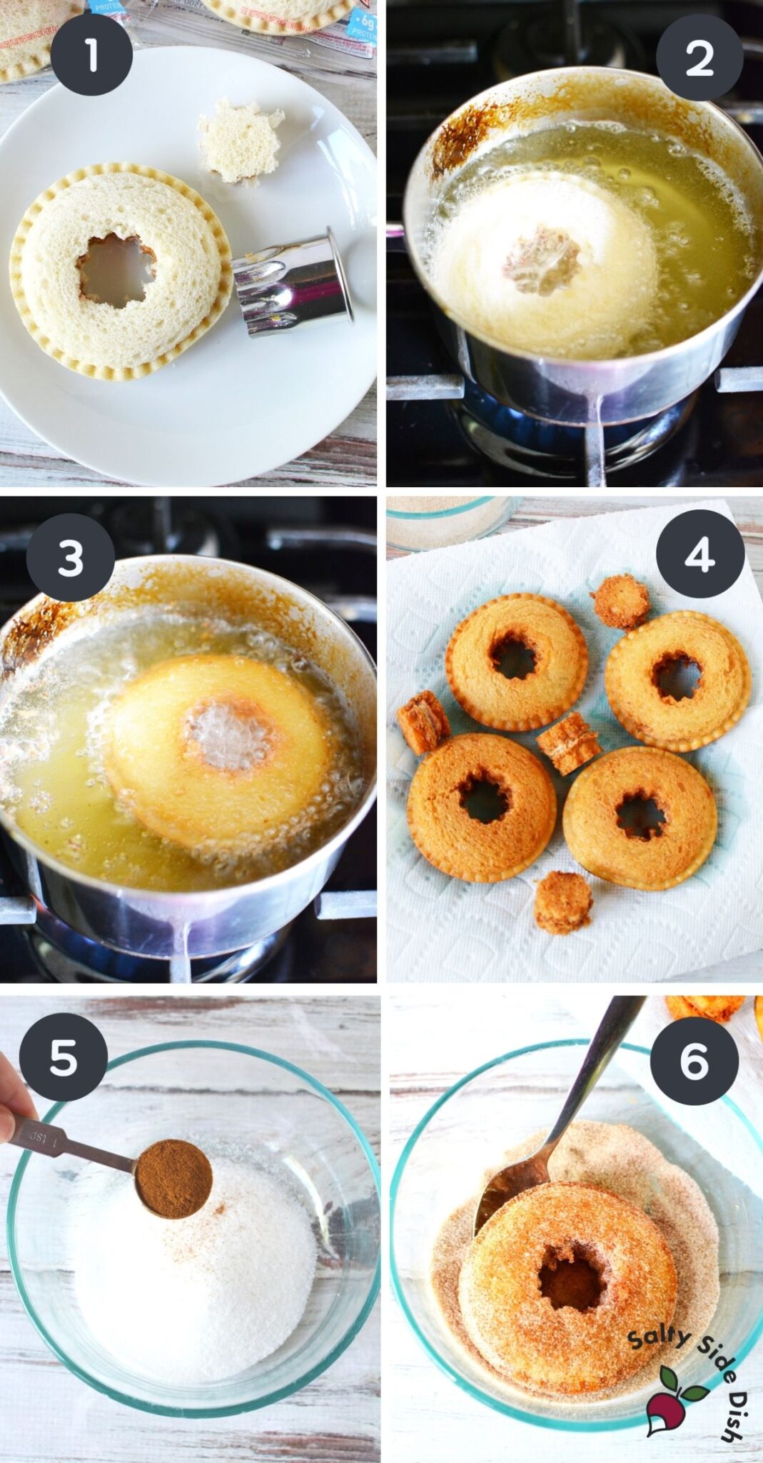 Fried UNCRUSTABLES with Cinnamon Sugar Salty Side Dish