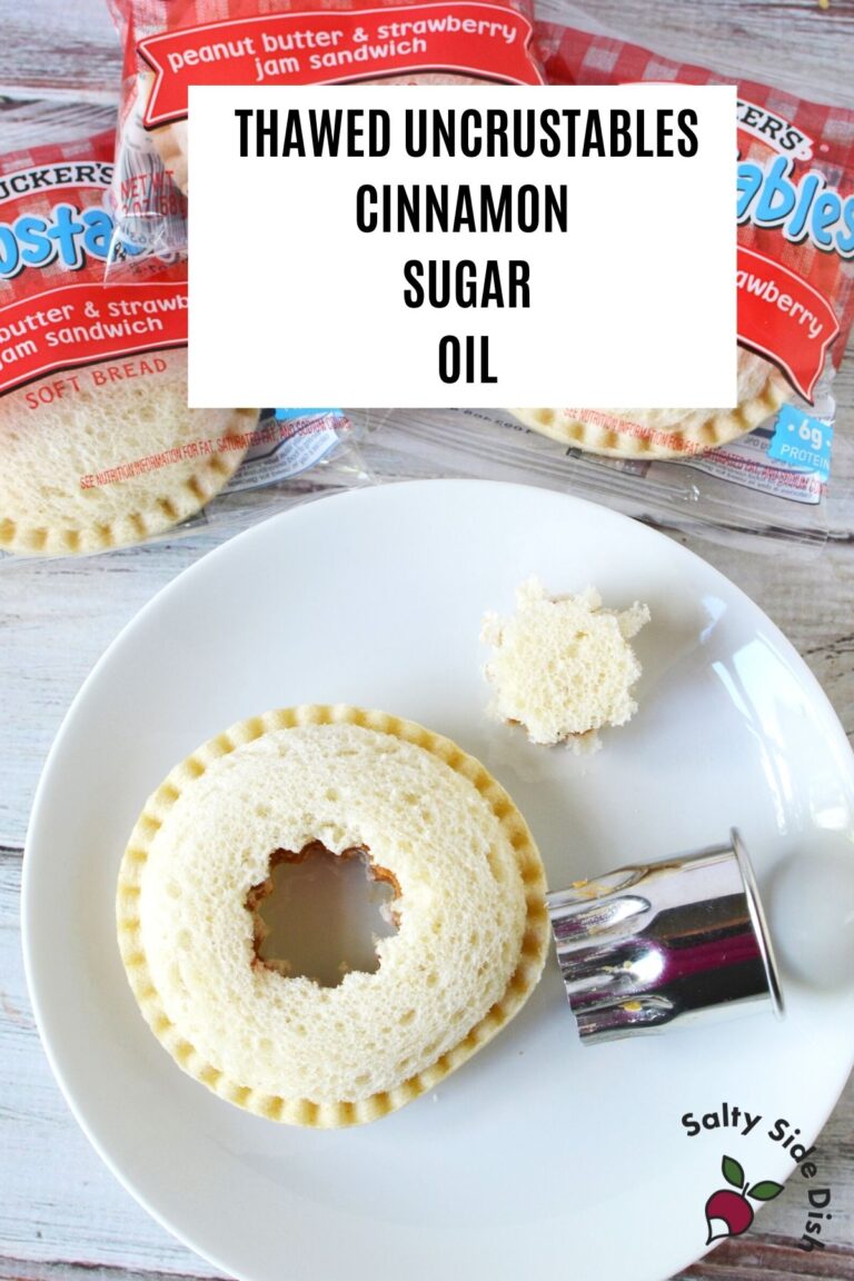 Fried UNCRUSTABLES with Cinnamon Sugar Salty Side Dish