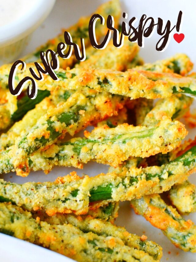 Crispy Parmesan Garlic Air Fried Green Beans