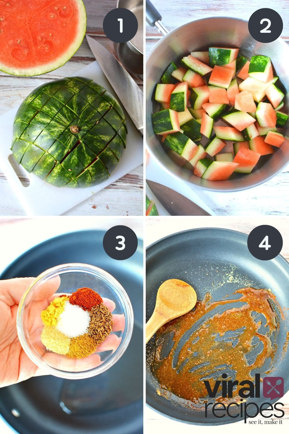 collage on how to cook watermelon rinds