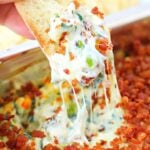 cheesy bacon spinach dip.