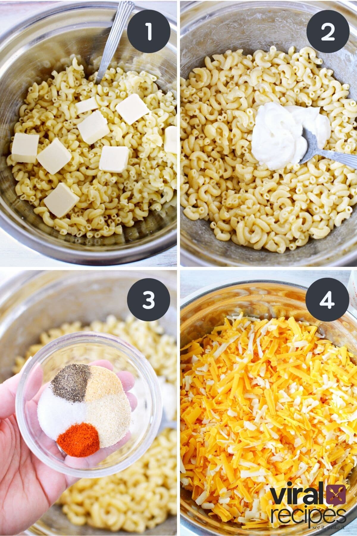 ingredients for mac and cheese.