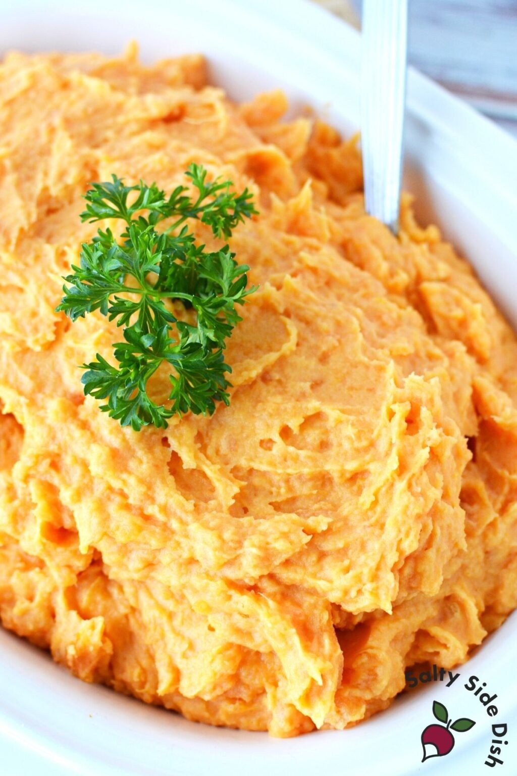 Savory Mashed Sweet Potatoes with Cream Cheese Salty Side Dish