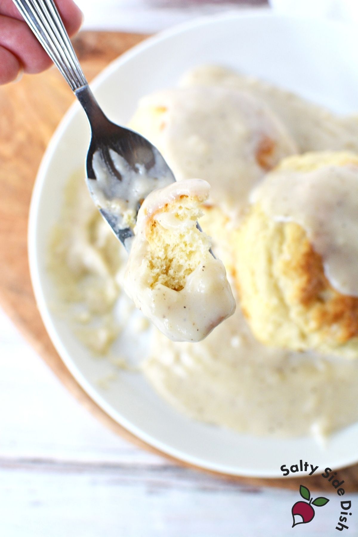 White Biscuit Gravy (without sausage) Salty Side Dish