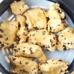 cookie dough in bottom of air fryer