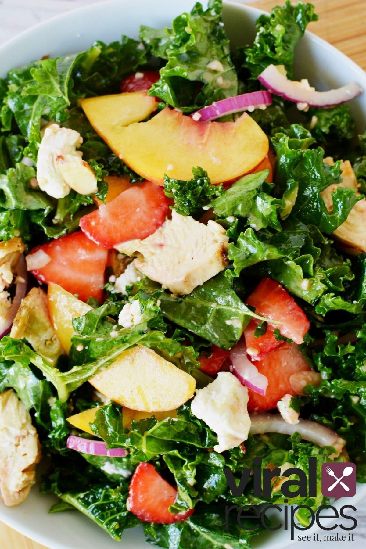 summer kale salad tiktok recipe.