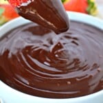 3 ingredient chocolate dip.