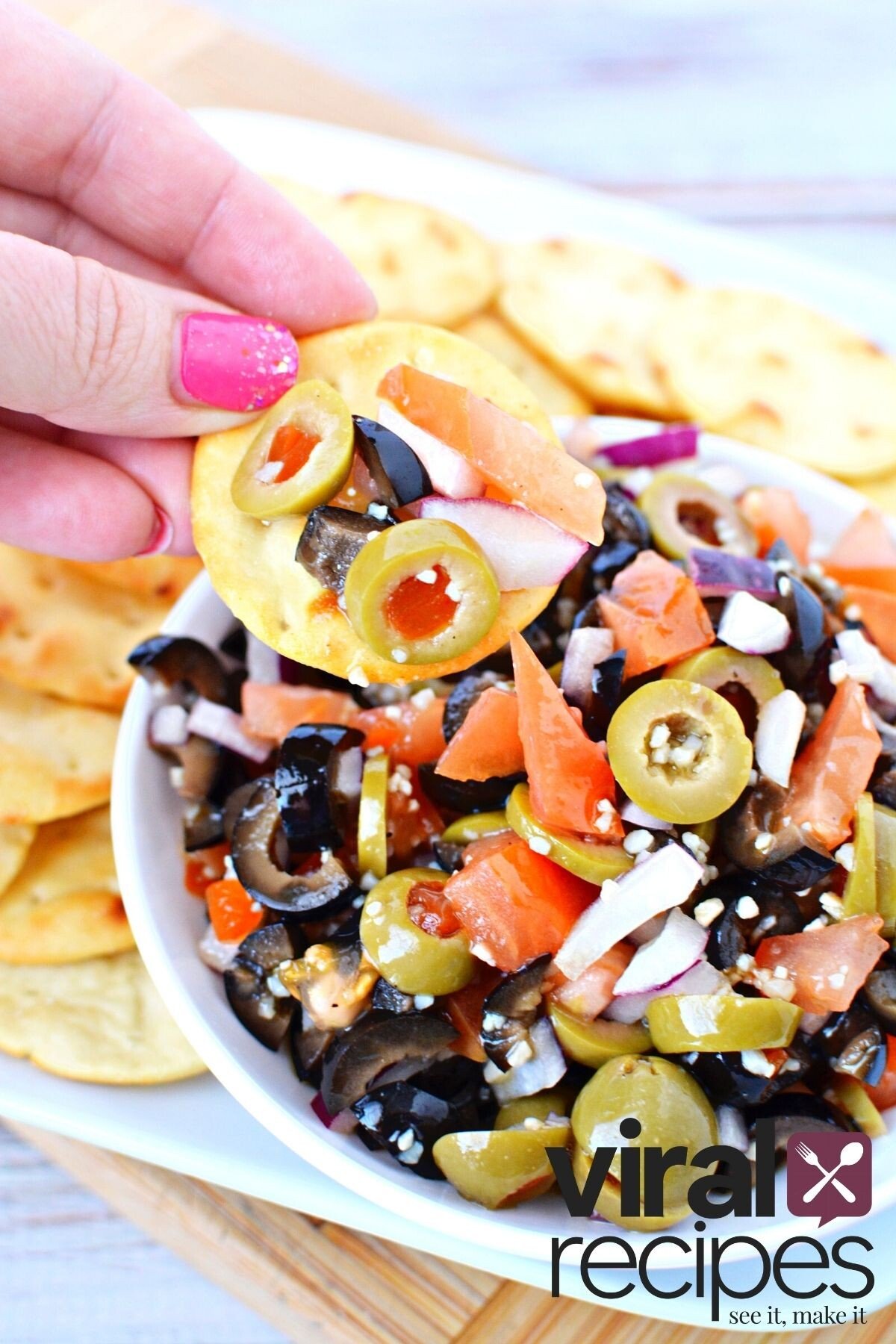 what chips go with olive dip.