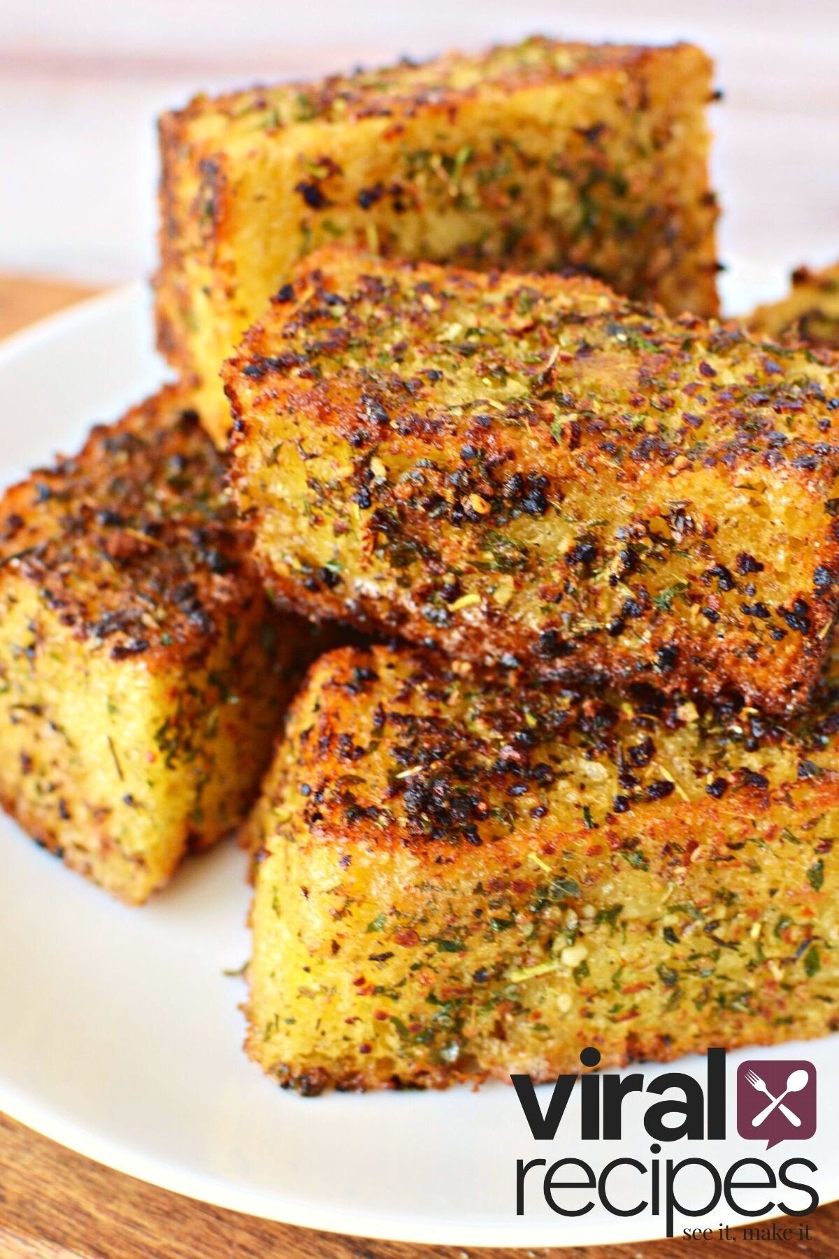 garlic bread in a skillet.
