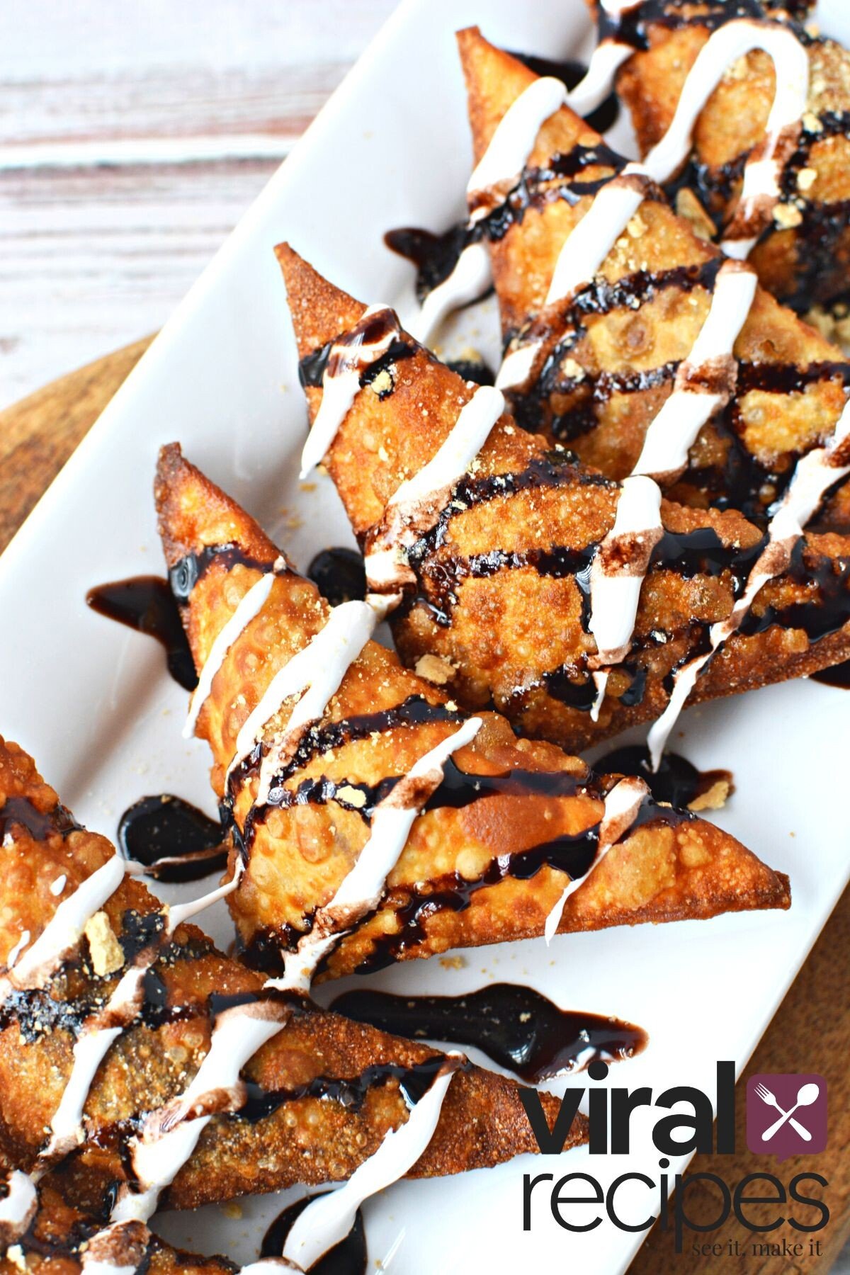 nutella smores dessert on the plate.